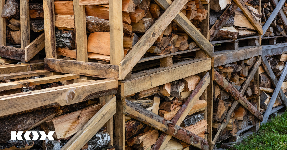 Lagerplatz f�r Brennholz