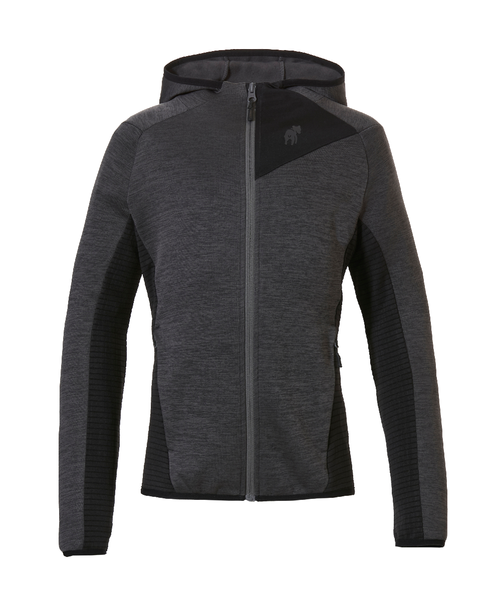 Grizzly Kinder Zeckenschutz-Fleecejacke Toronto grau/schwarz, XX76136