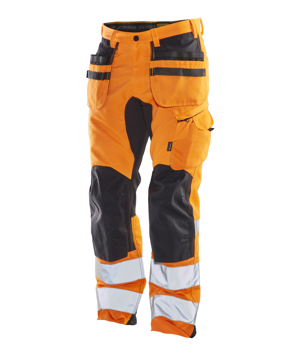 Jobman Arbeitshose HiVis 2240 Stretch Orange/Schwarz, Orange/Schwarz, XXJB2240O