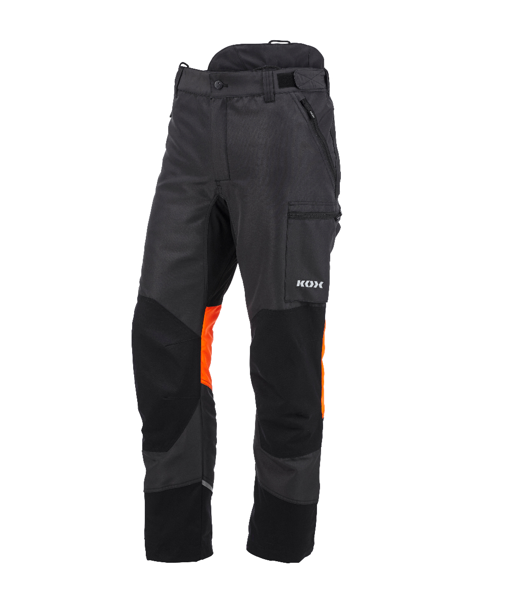 KOX Schnittschutzhose Duro 3.0 Anthrazit/Orange, XX71232