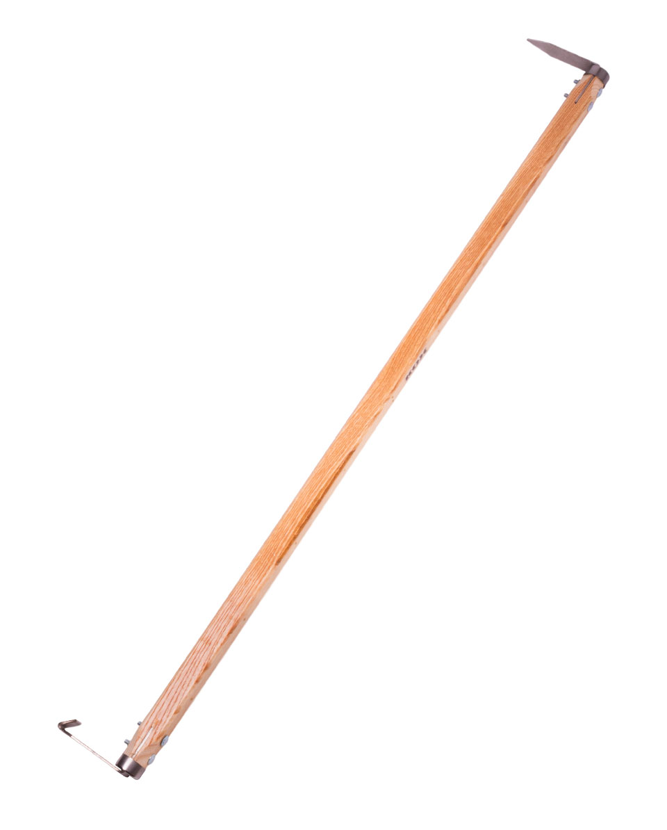 Reißmeter aus lackiertem Buchenholz in 100 cm Länge