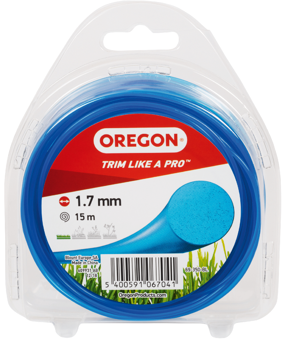 Oregon Coloured Line Freischneidefaden 1,7 mm Durchmesser, 15 m Lnge, Blau, 1,7 mm Durchmesser, 69-350-BL