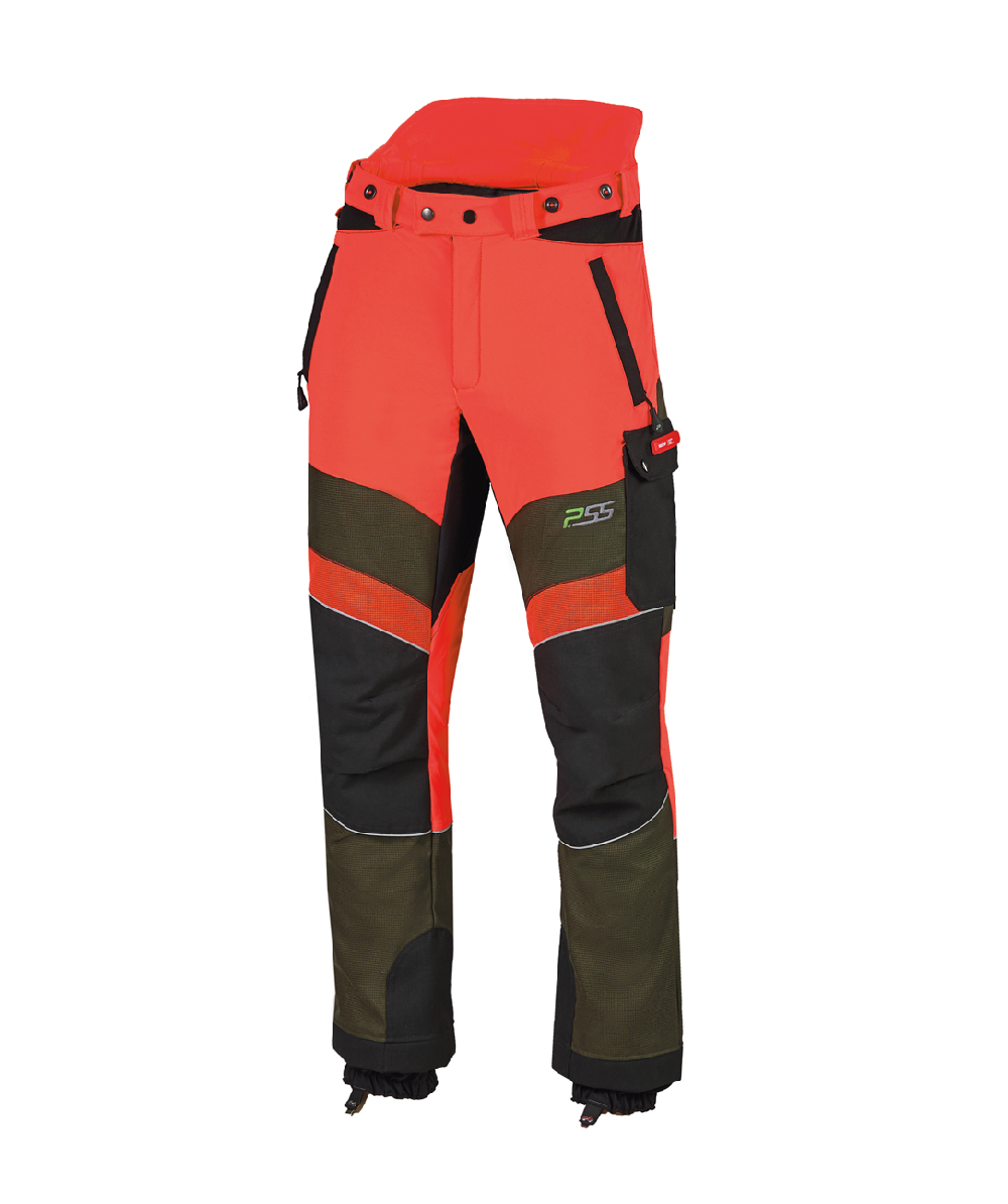 PSS Schnittschutzhose X-treme Breeze Neonrot/Grn, Neonrot/Grn, XX71230