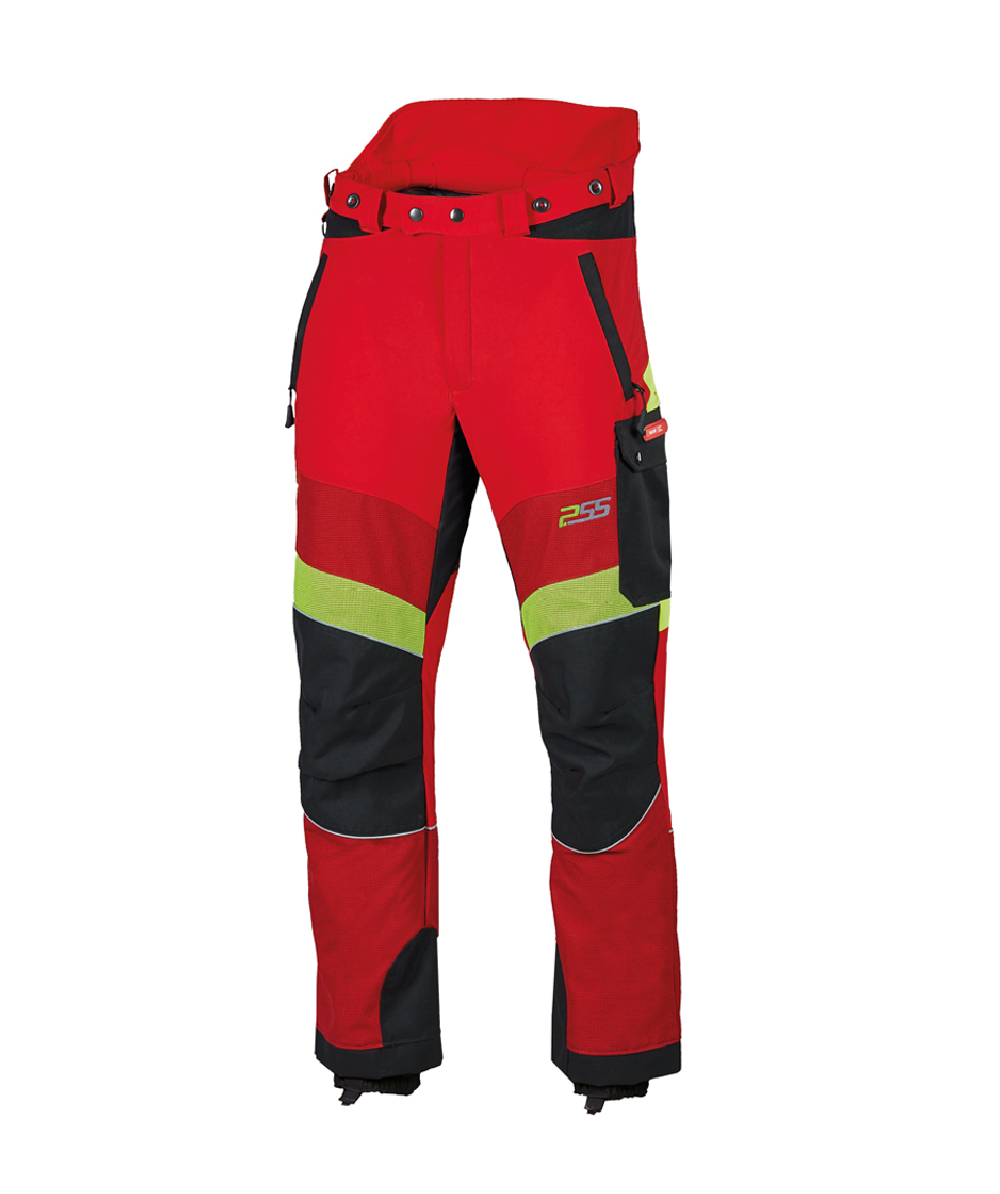 PSS Schnittschutzhose Xtreme Breeze Rot/Gelb, Rot/Gelb, XX71231