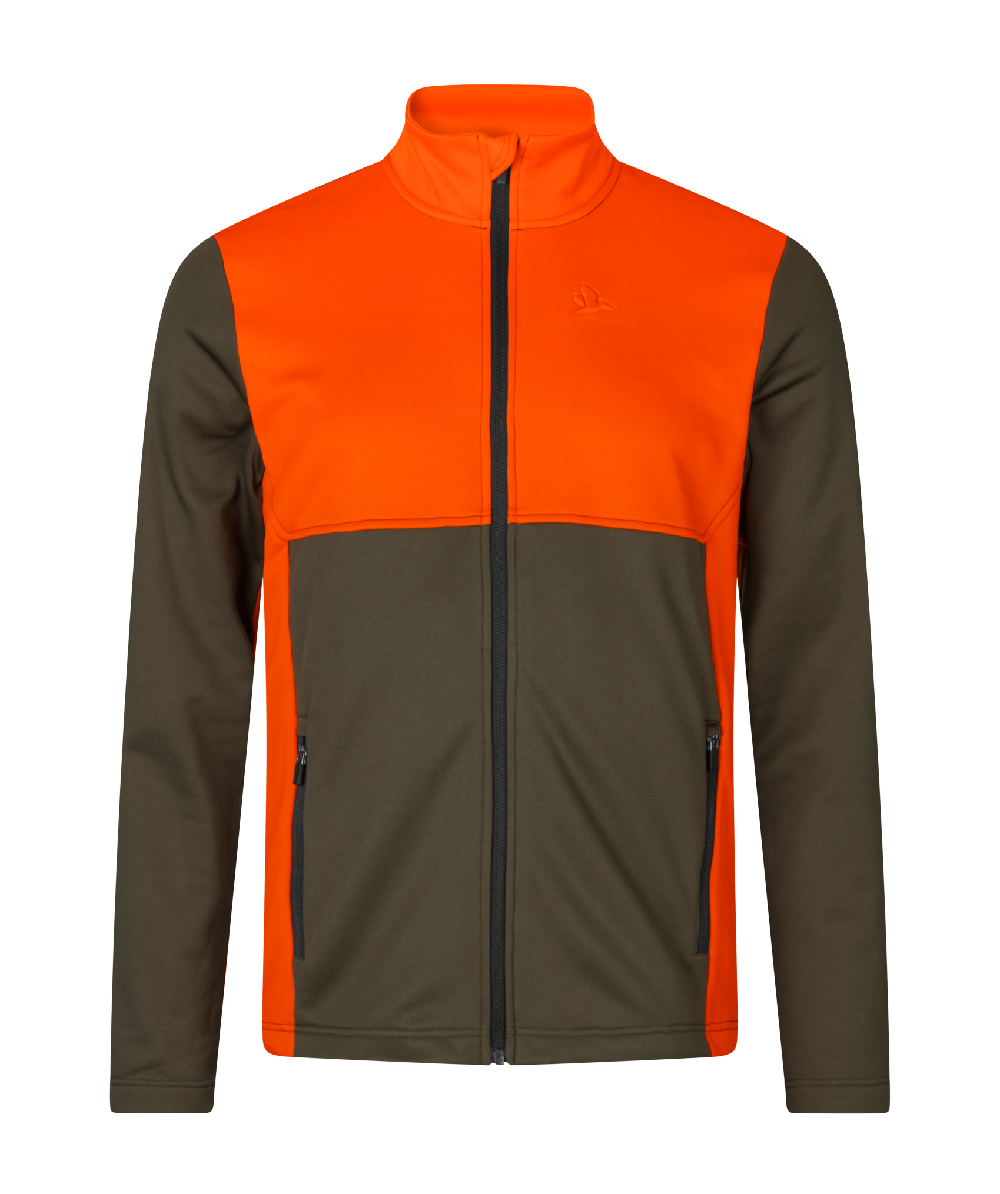 Seeland Fleecejacke Elliot Pine green / Hi-Vis - Orange , Pine green, XXSL1315360