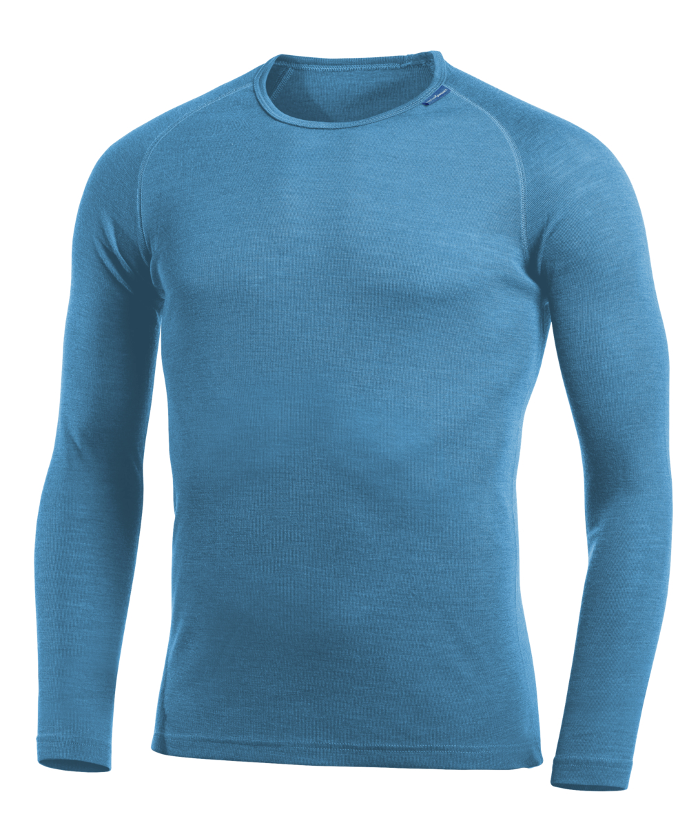 Woolpower Crewneck LITE Rundhalshemd / Merino Shirt langarm Nordic Blue, Nordic blue, XXWP7111B
