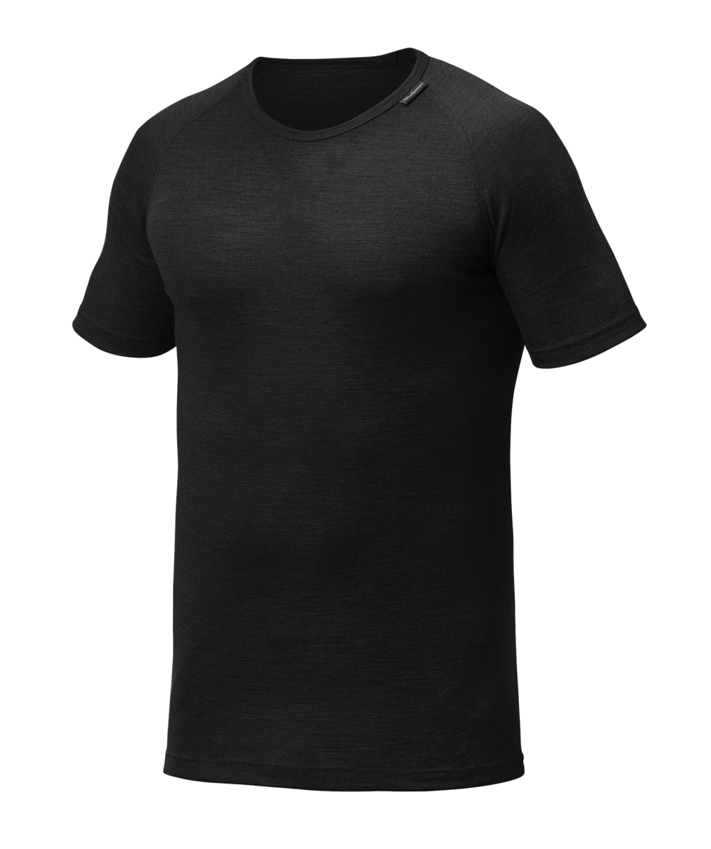 Woolpower Tee LITE Rundhalshemd / Merino Shirt kurzarm Black, Black, XXWP7101S