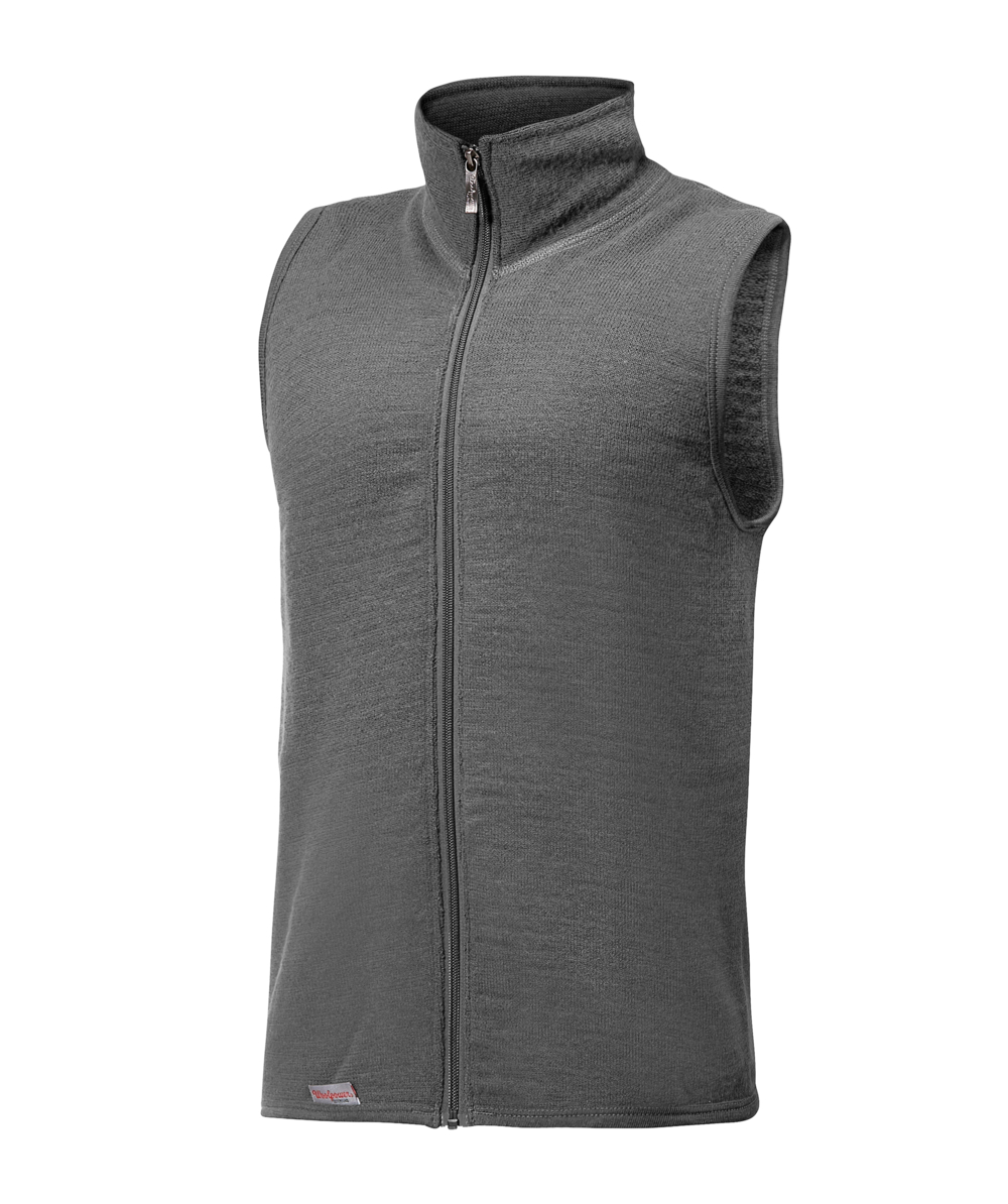 Woolpower Vest 400 Strickweste / Merino Weste Grey, Grey, XXWP7244G