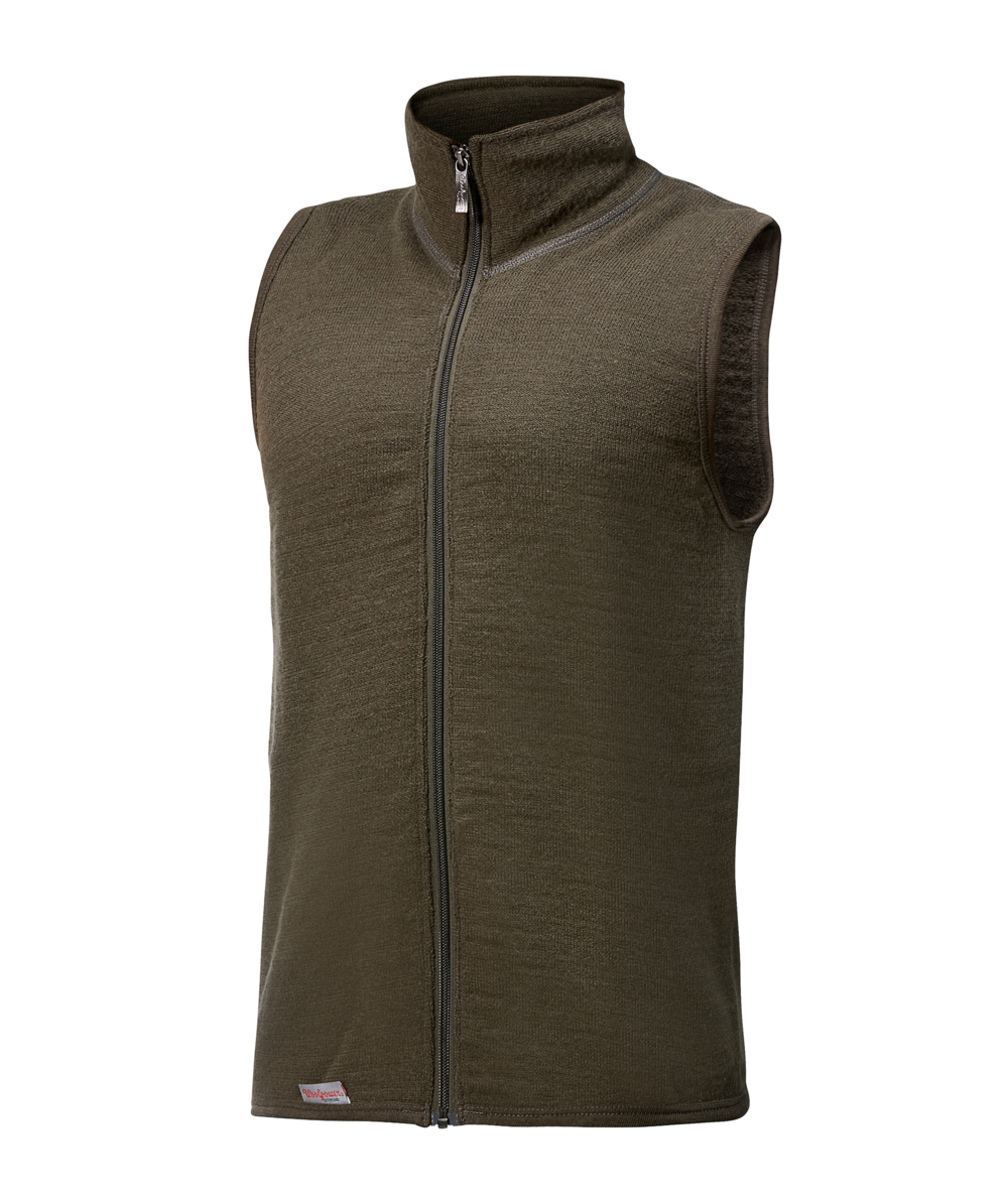 Woolpower Vest 400 Strickweste / Merino Weste Pine green, Pine green, XXWP7244GR