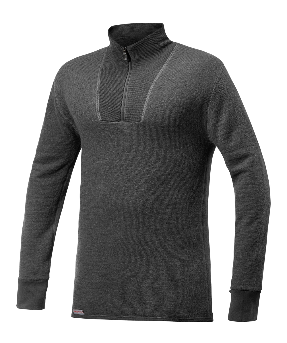 Woolpower Zip Turtleneck 200 Rollkragenhemd / Merino Shirt langarm Grey, Grey, XXWP7222G