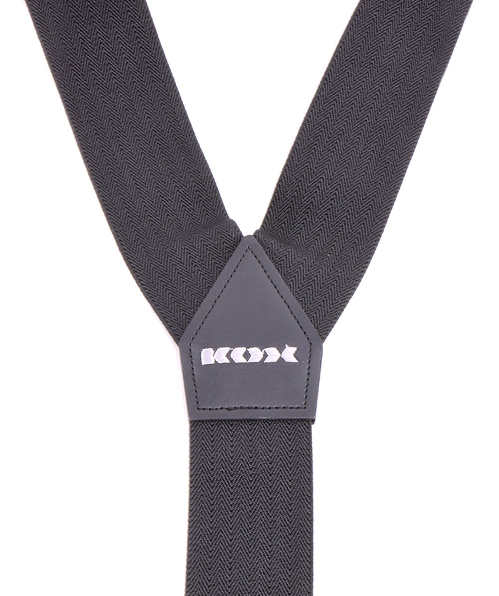KOX Hosenträger mit Klettverschluss Schwarz