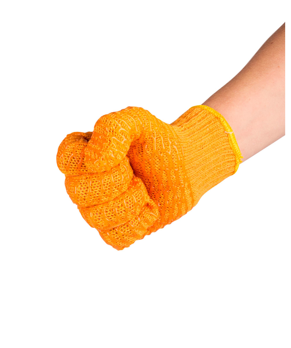 Stroxx Arbeitshandschuhe Winter Latex Orange Thermo Handschuhe gefüttert 9-11 