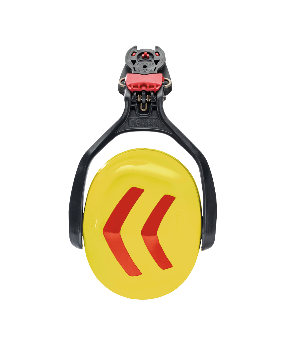 Protos Integral Gehrschutz Kapsel/ Kapselgehrschutz Gelb/Rot, Forsthelm KOX edition Gelb/Rot, XX74232