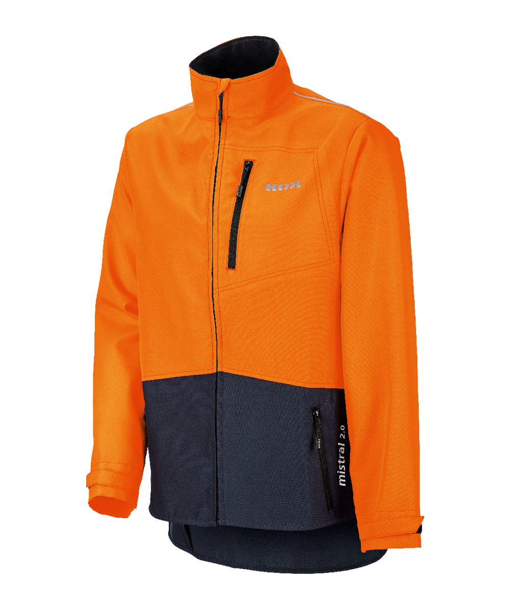 KOX Forstjacke Mistral 2.0 Dunkelblau/Orange, Dunkelblau/Orange, XX71416
