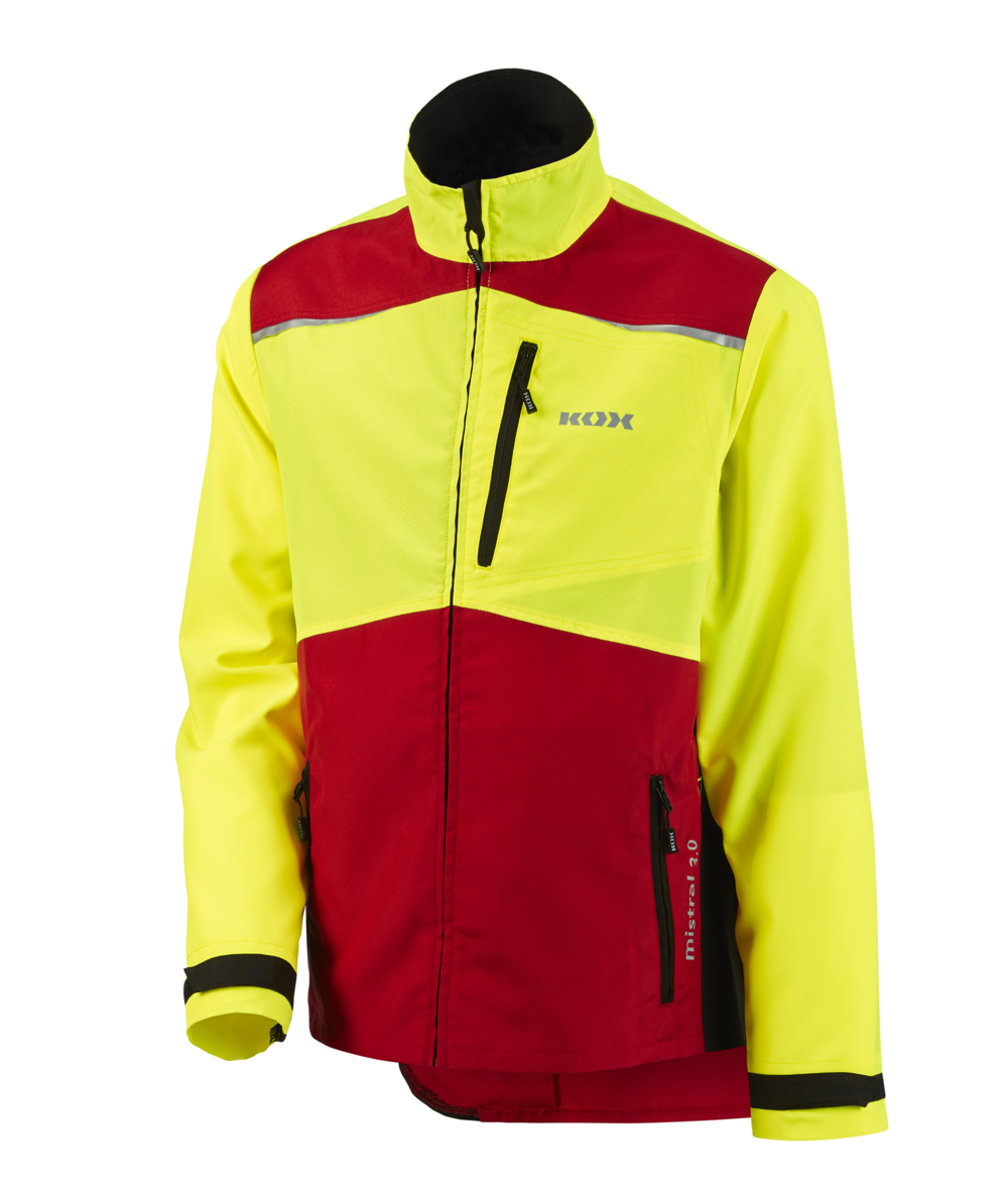 KOX Forstjacke Mistral 3.0 Rot/Gelb, Rot/Gelb, XX71428