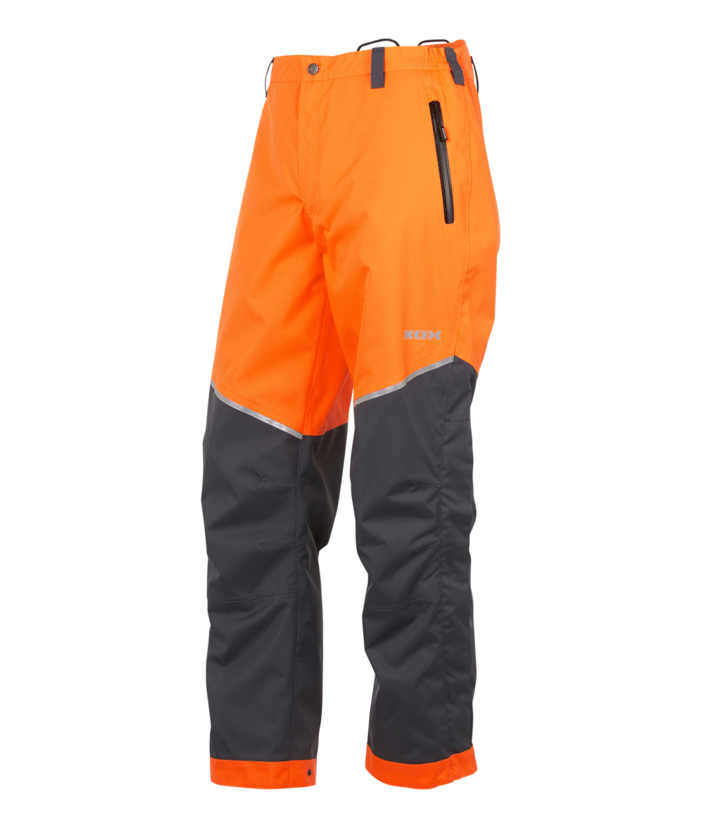 KOX Regenhose wasserdicht / Outdoorhose Aquatex 2.0 Orange/Grau, Orange/Grau, XX72208