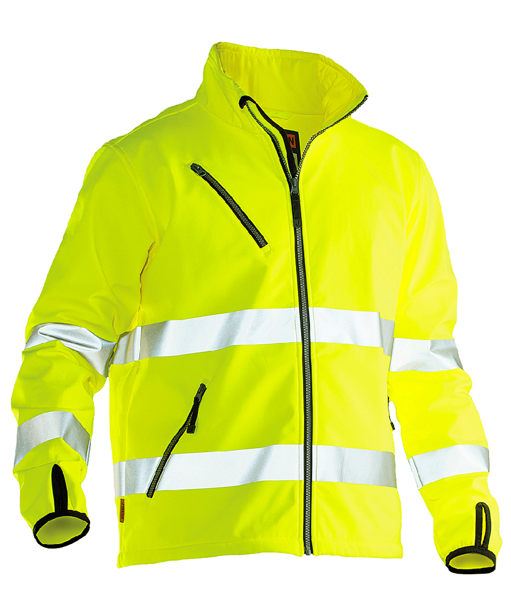 Jobman Softshelljacke HiVis 1202 Gelb, Gelb, XXJB1202G